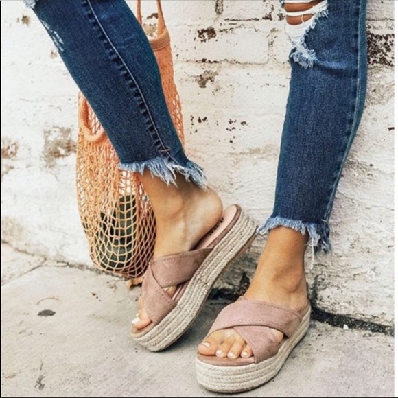 Shoes - Last one! Taupe Espadrille Sandal